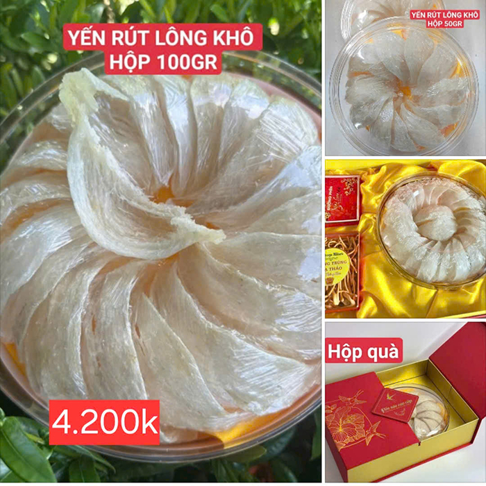 Yến sào rút lông nguyên tổ  THANH HOÁ