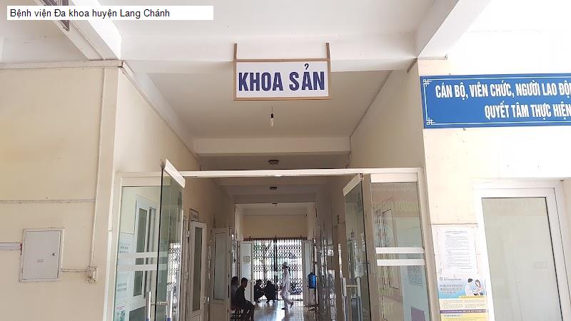 Bệnh viện Đa khoa huyện Lang Chánh
