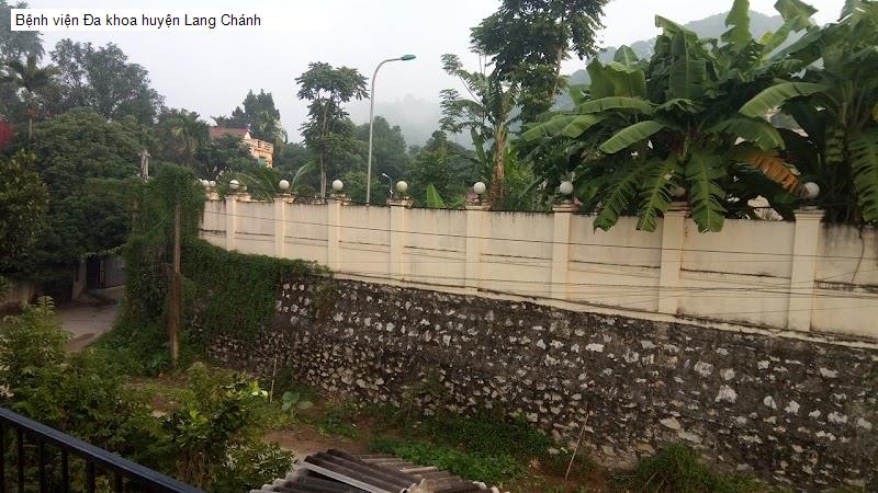 Bệnh viện Đa khoa huyện Lang Chánh