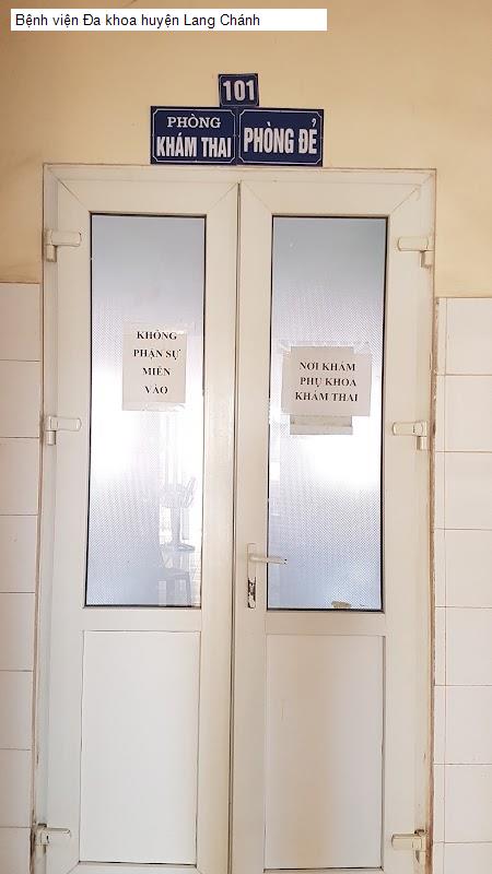 Bệnh viện Đa khoa huyện Lang Chánh