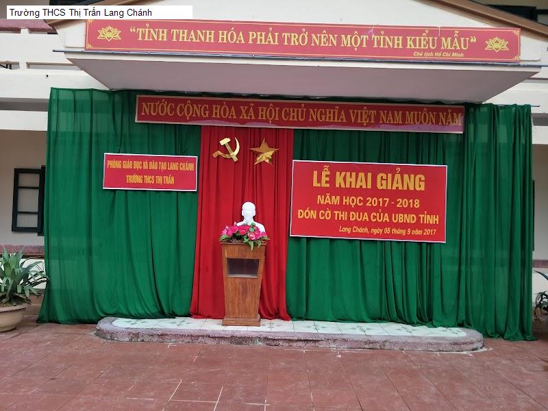 Trường THCS Thị Trấn Lang Chánh
