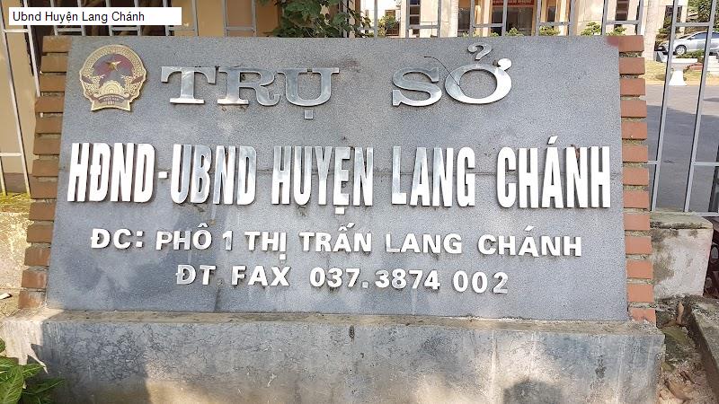 Ubnd Huyện Lang Chánh