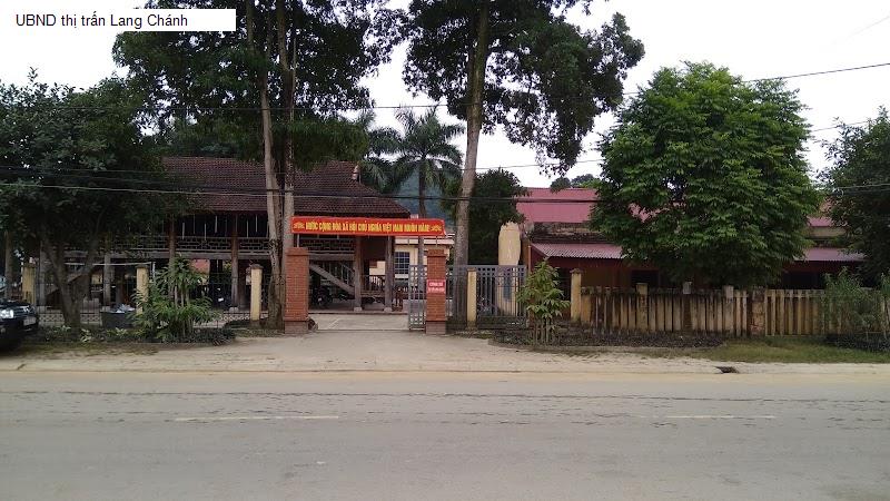 UBND thị trấn Lang Chánh