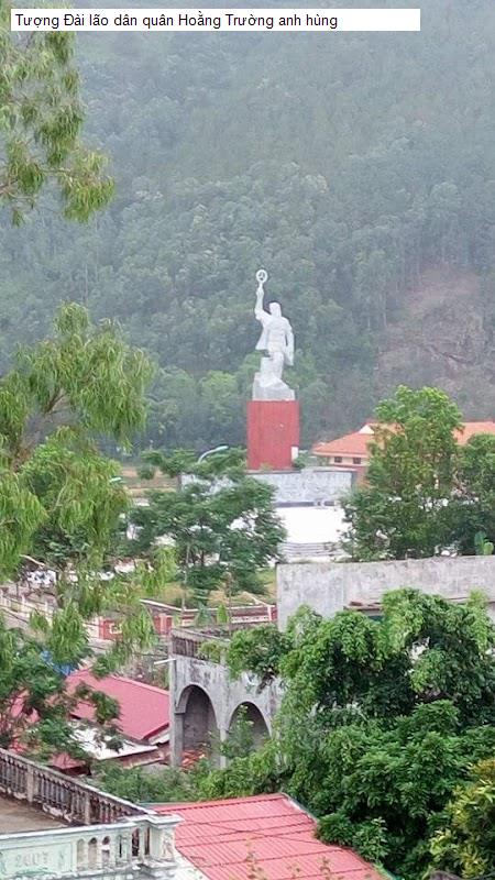 Tượng Đài lão dân quân Hoằng Trường anh hùng