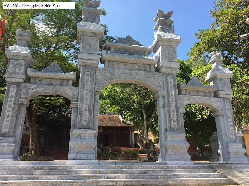 Đền Mẫu Phong Mục Hàn Sơn