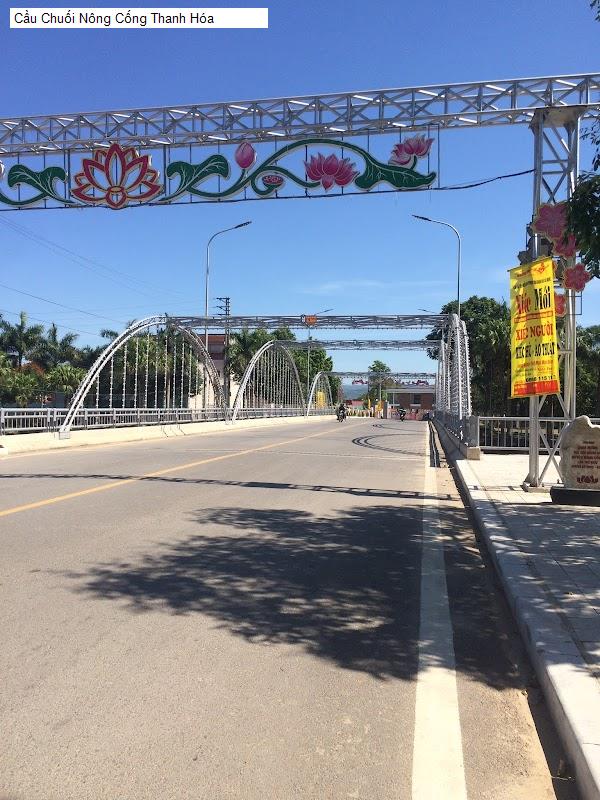 Cầu Chuối Nông Cống Thanh Hóa