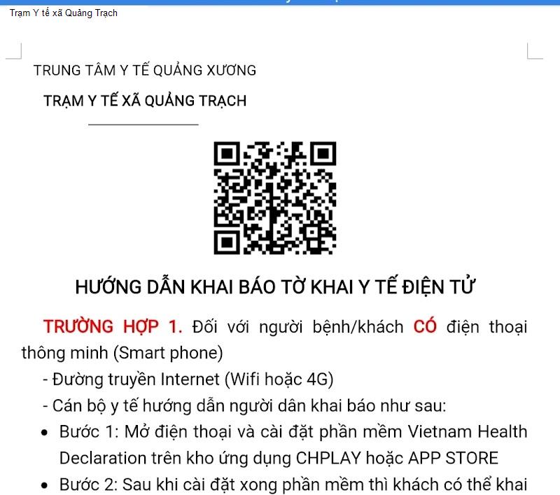 Trạm Y tế xã Quảng Trạch