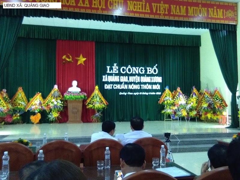UBND XÃ: QUẢNG GIAO